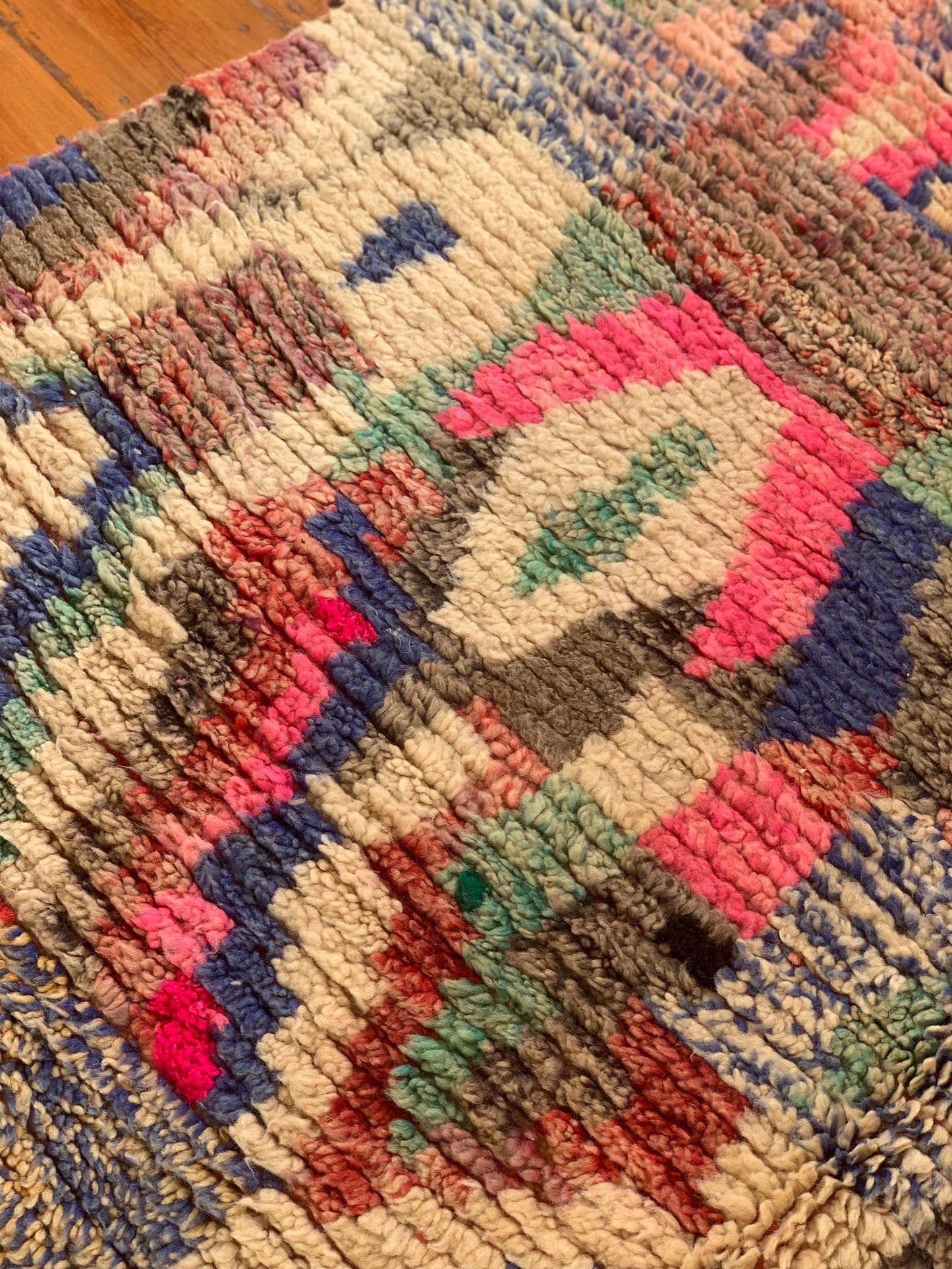 Multi-Coloured Boujad Rug; 283 x 174 cm