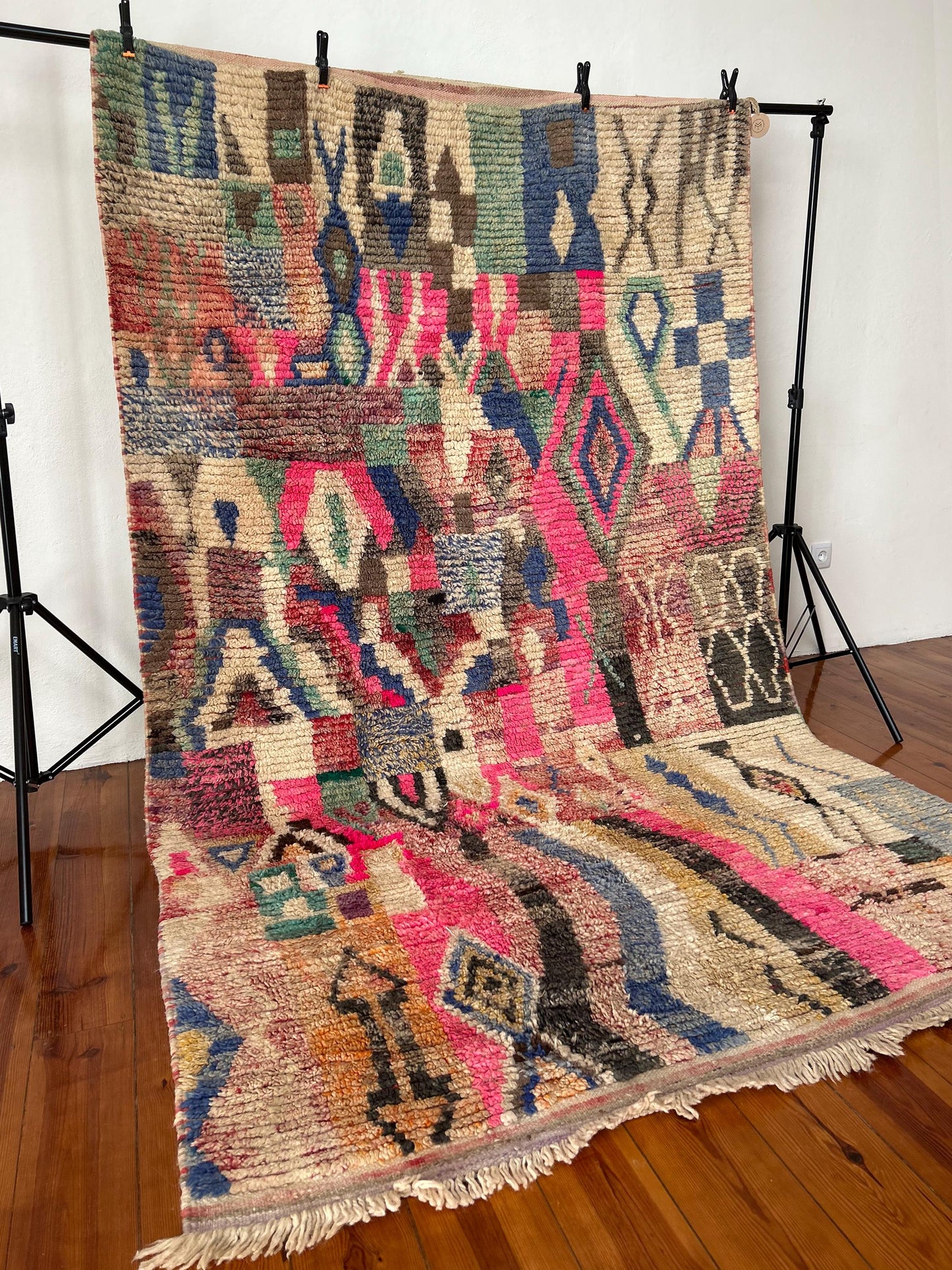 Multi-Coloured Boujad Rug; 283 x 174 cm