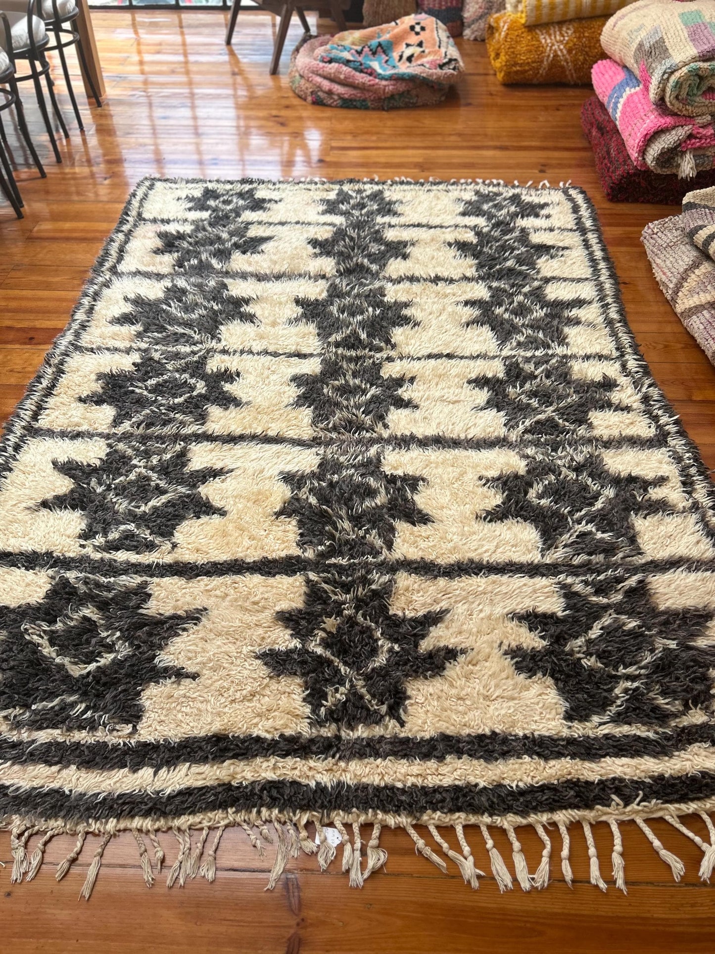Beni Ouarain Vintage Moroccan Rug