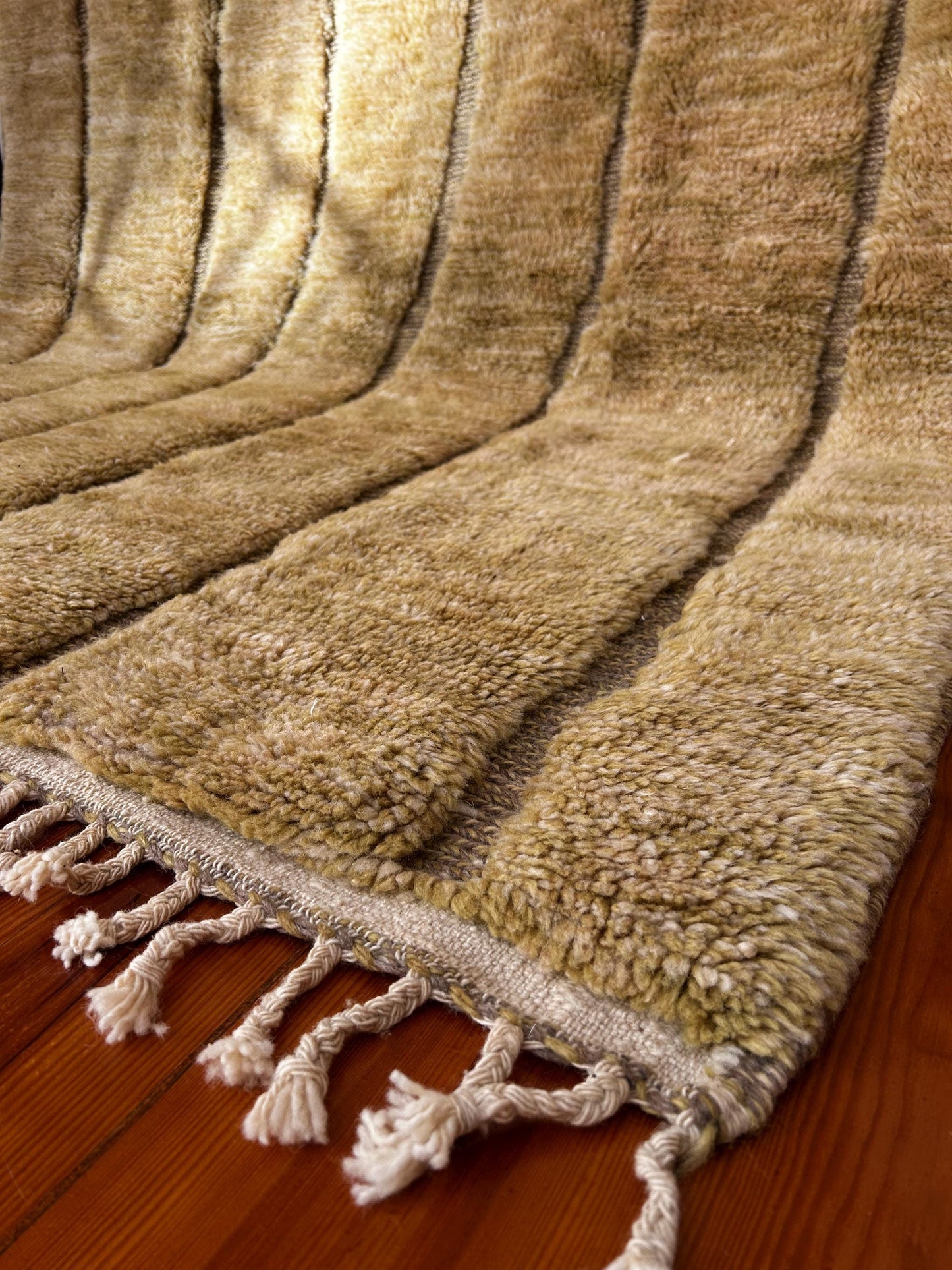 Green Beni Mrirt Moroccan Rug
