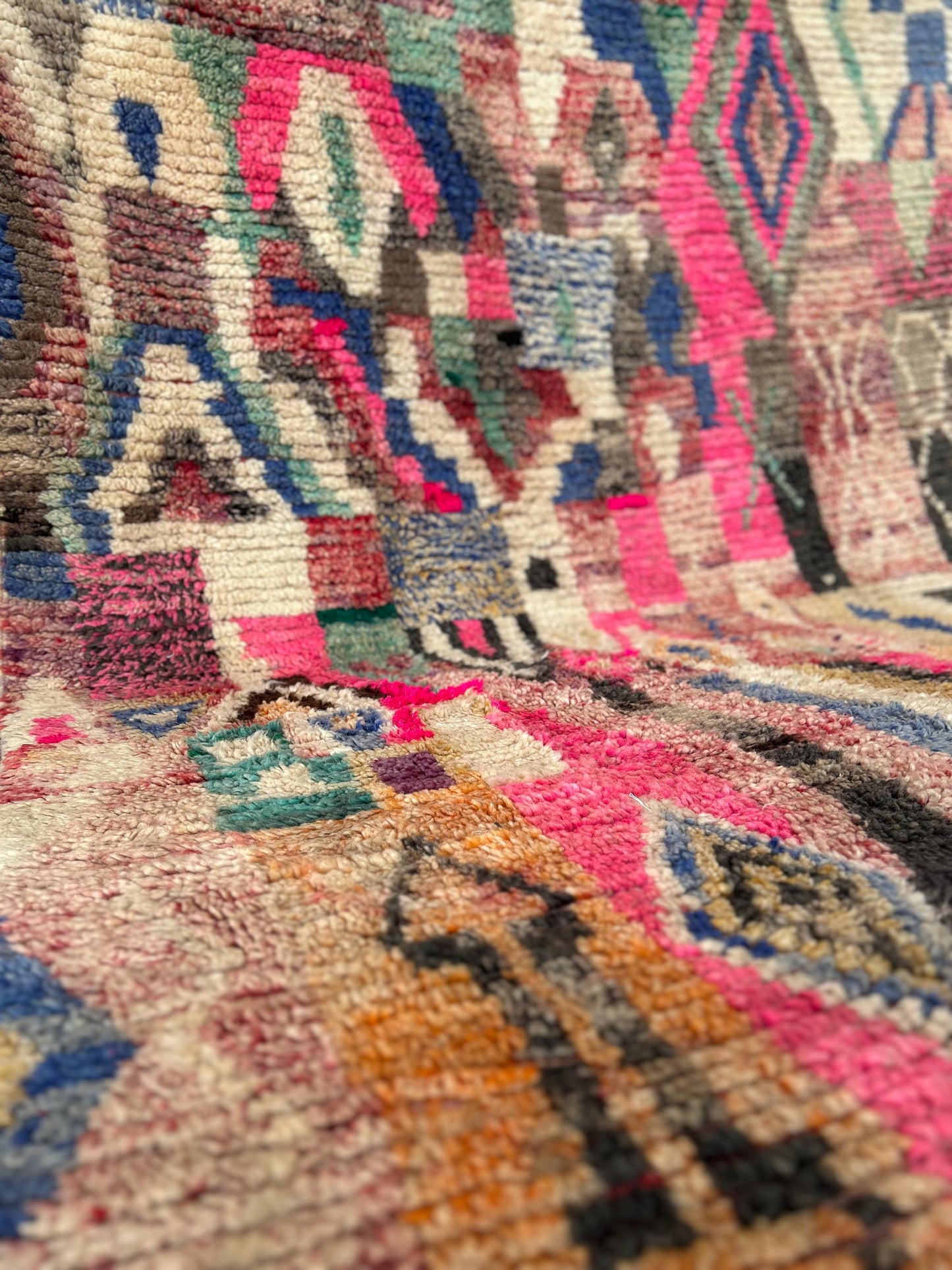 Multi-Coloured Boujad Rug; 283 x 174 cm