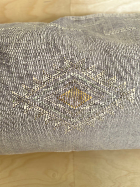 Desert Lilac Large Cactus Silk Cushion Cover