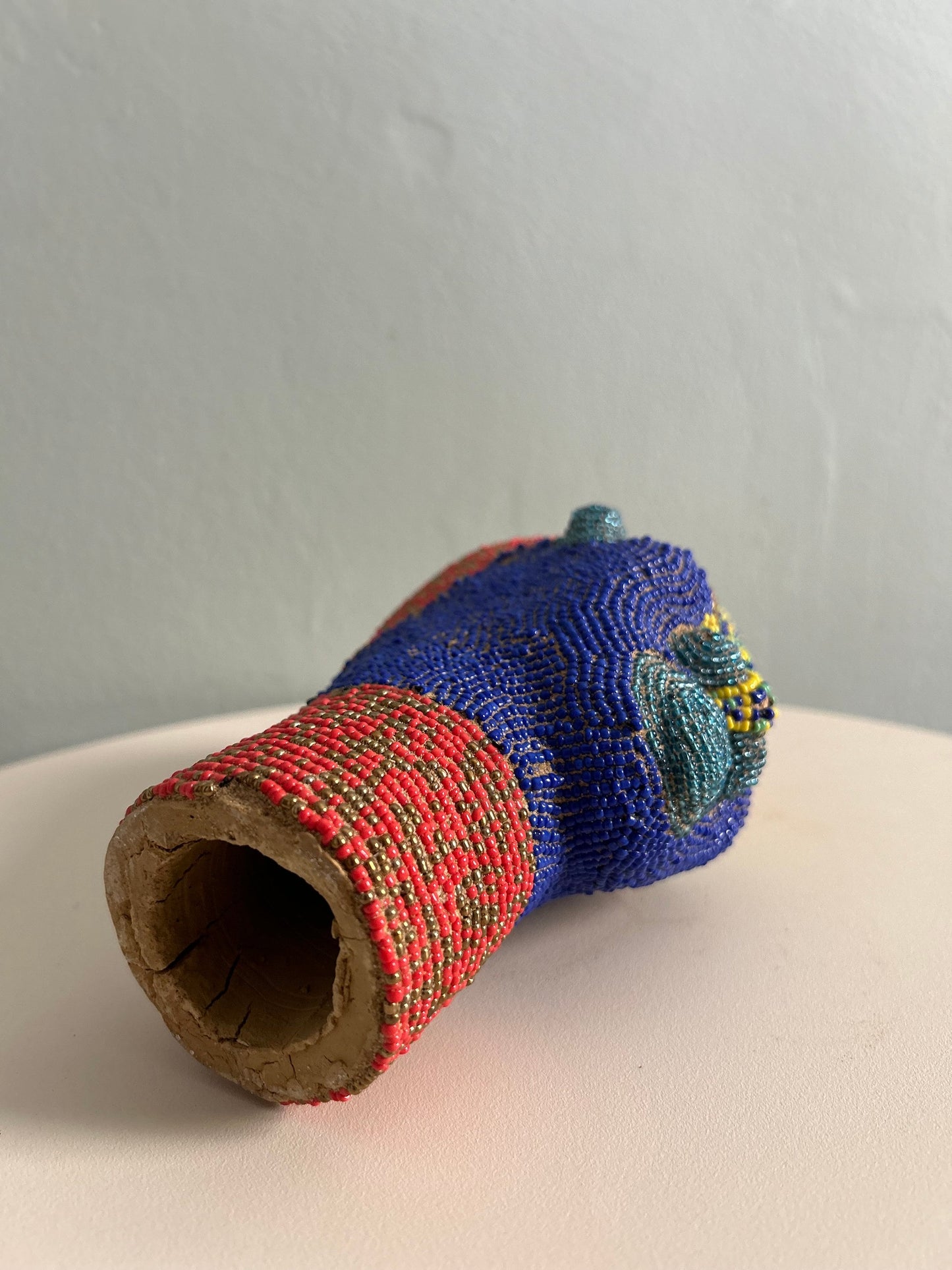 Unique Multicoloured Cameroon Beaded Head
