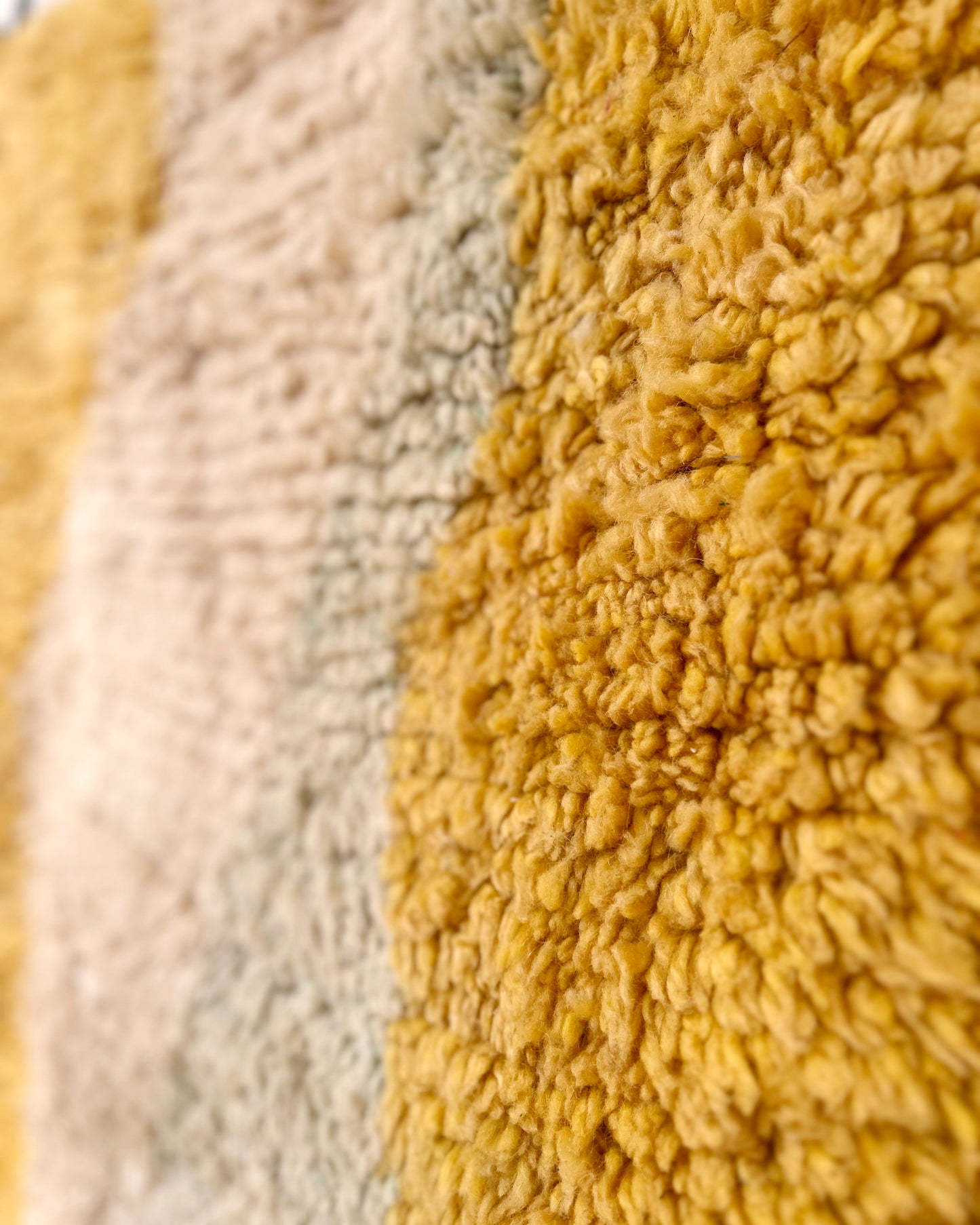 Pink & Yellow Moroccan Rug; 300 x 243 cm (Handmade Berber Carpet)