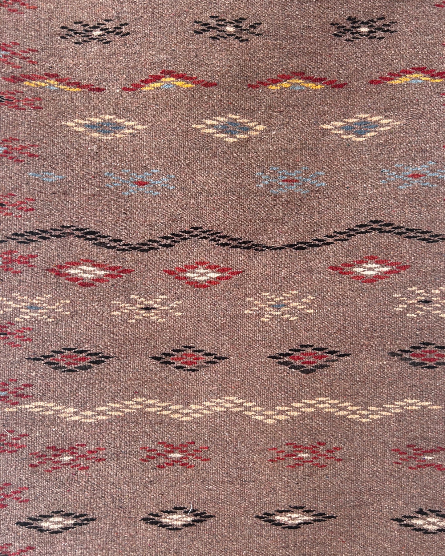 Taznakht Flat-Weave Runner; 197 x 68 cm (Moroccan Berber Carpet)