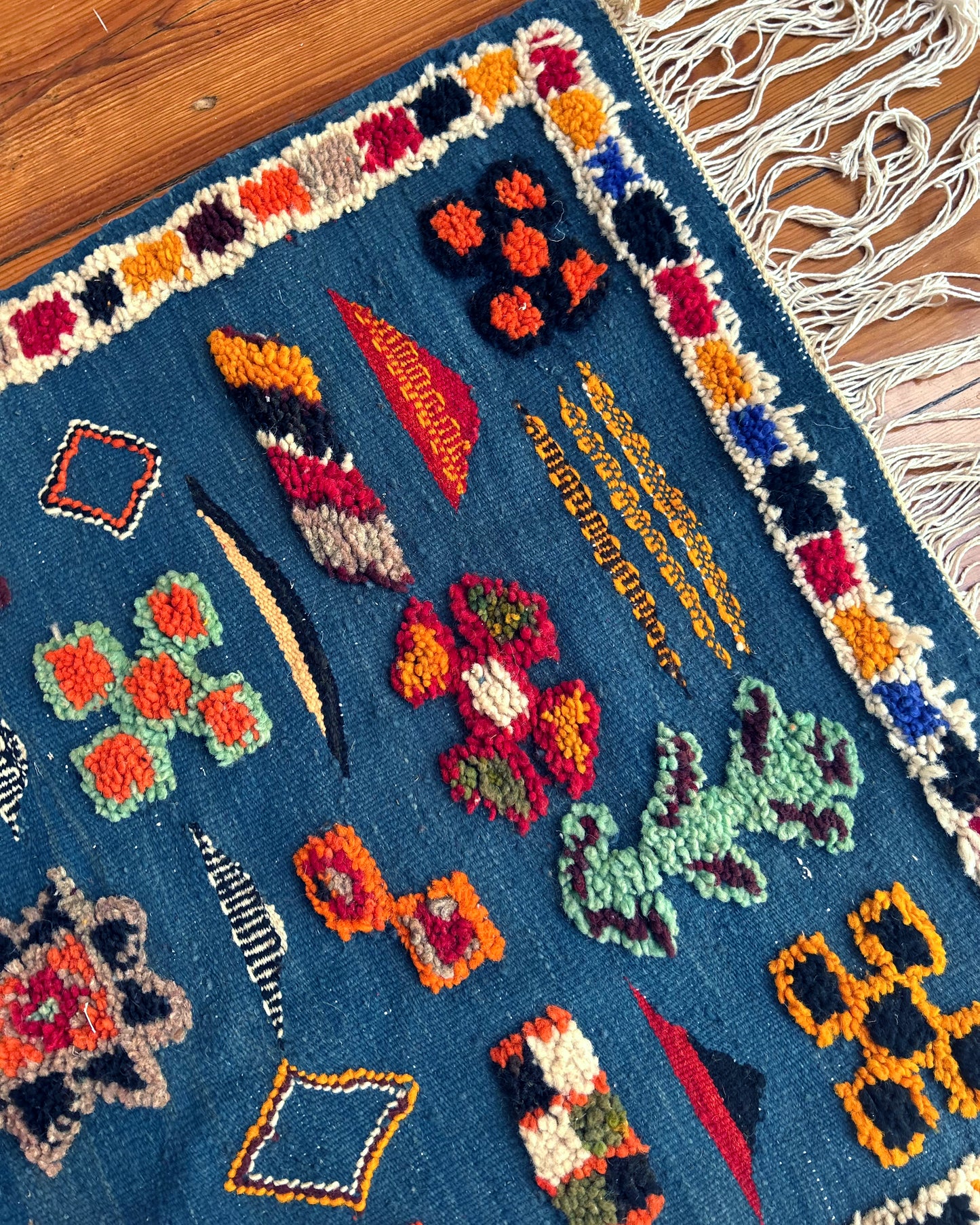 Taznakht Flat-Weave Runner; 265x 73 cm (Moroccan Berber Carpet)