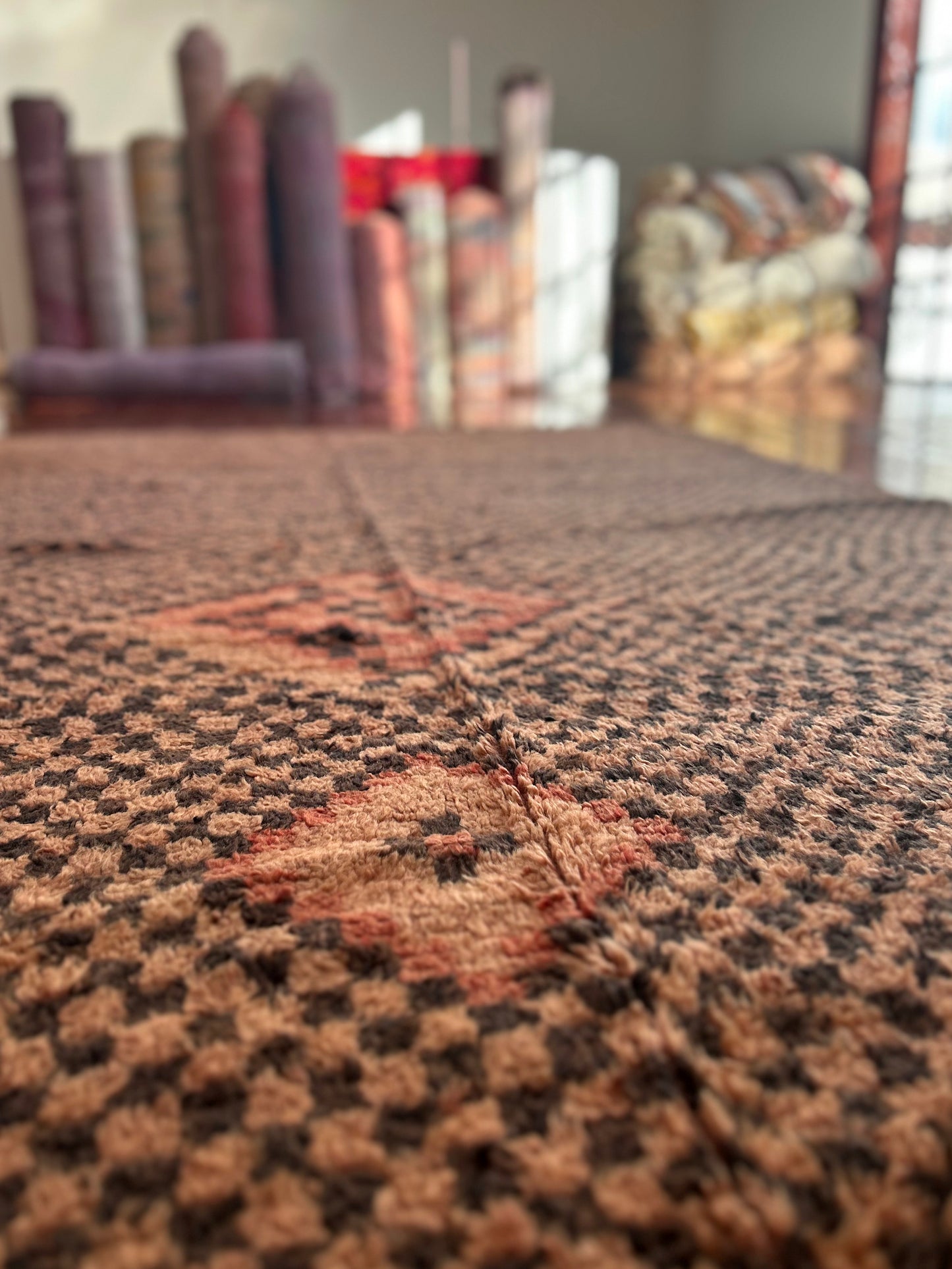 Vintage Moroccan Boujad Rug; 330 x 180