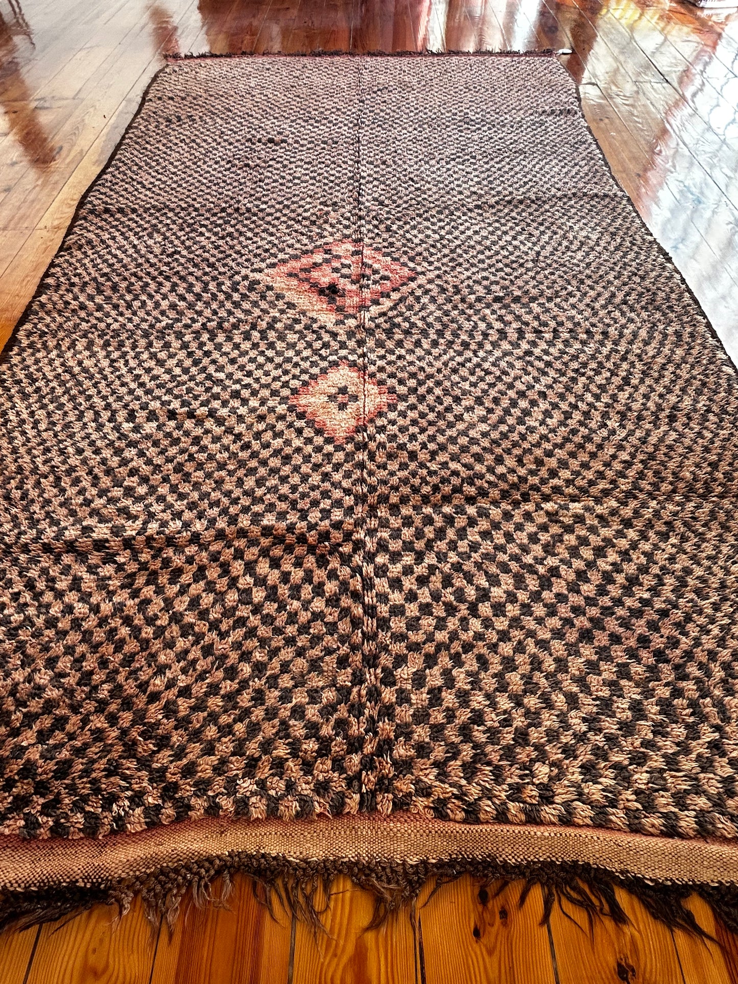 Vintage Moroccan Boujad Rug; 330 x 180
