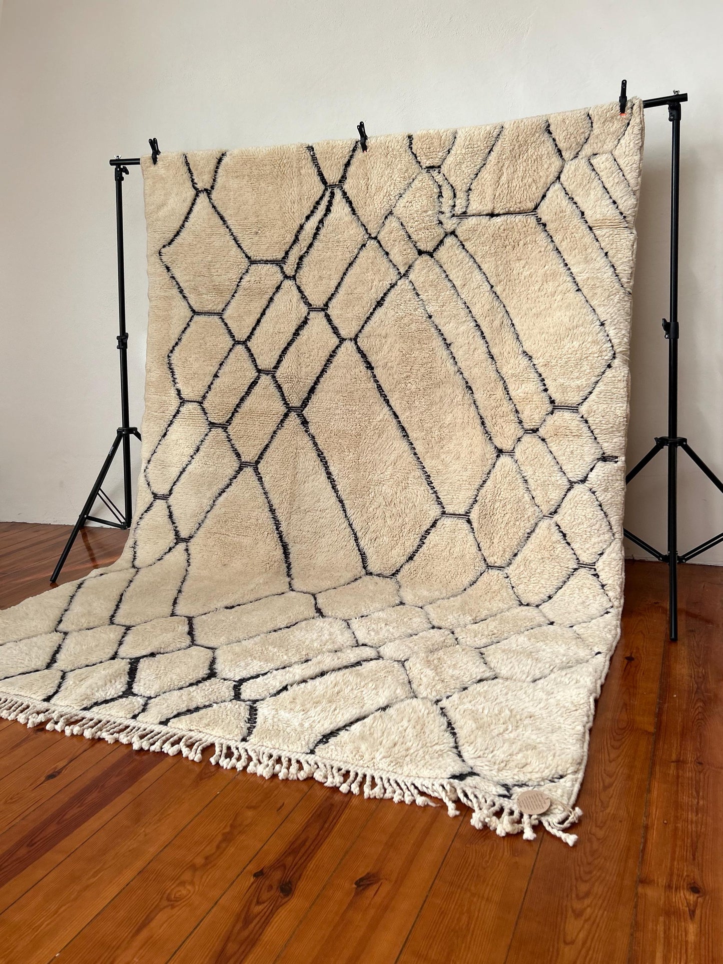Luxury Cream Beni Mrirt Moroccan Rug