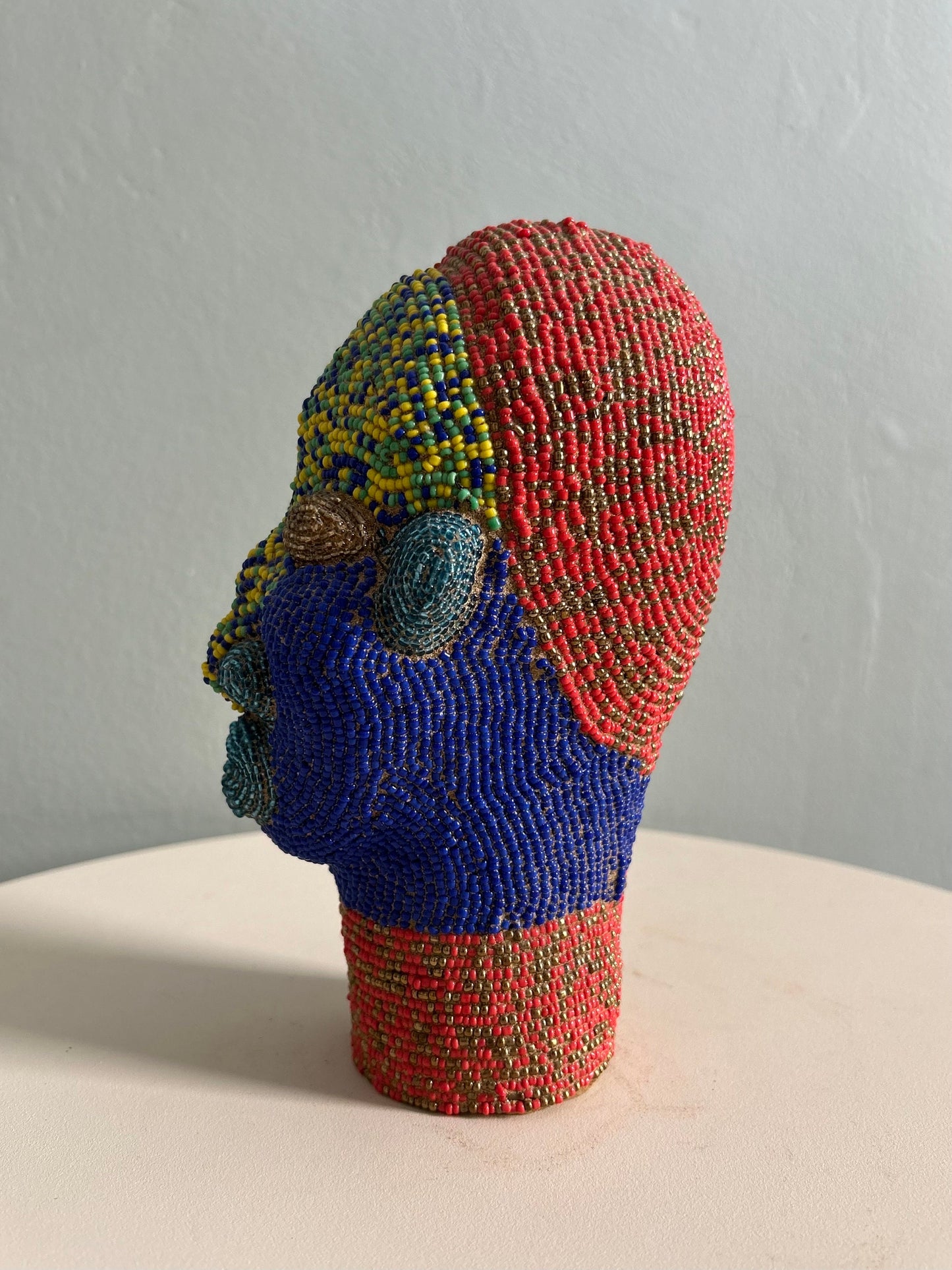Unique Multicoloured Cameroon Beaded Head