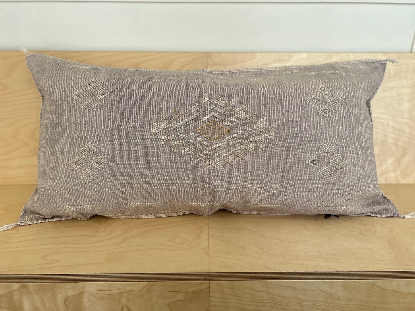 Desert Lilac Large Cactus Silk Cushion Cover