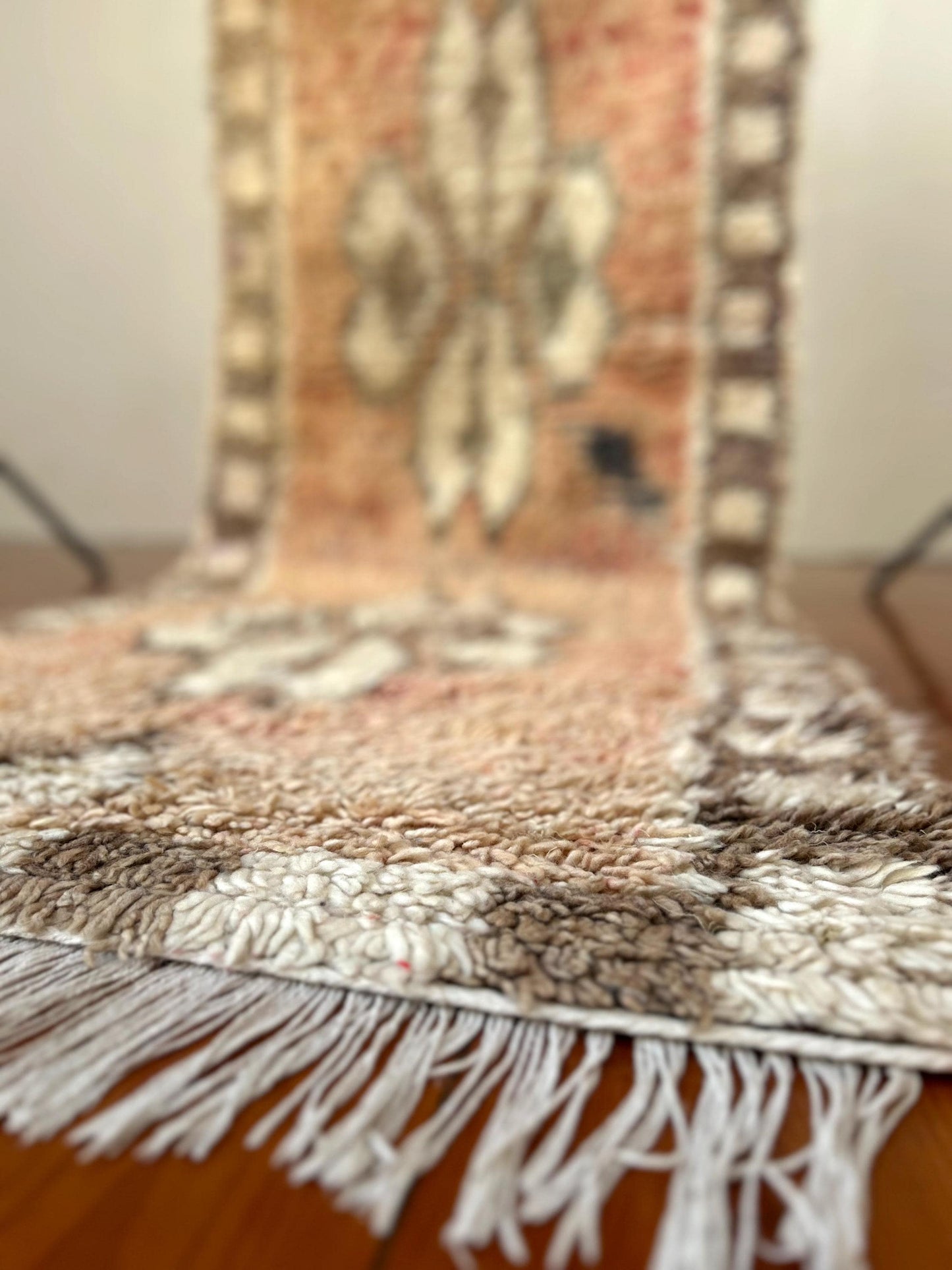 Vintage Boujad and Boucherouite Runner