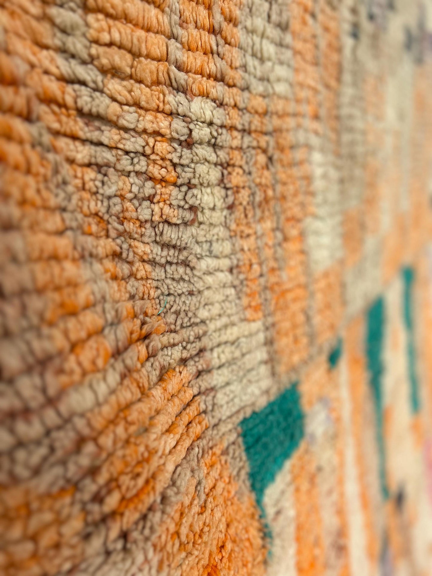 Orange Boujad Moroccan Handmade Rug, 300 x 200 cm