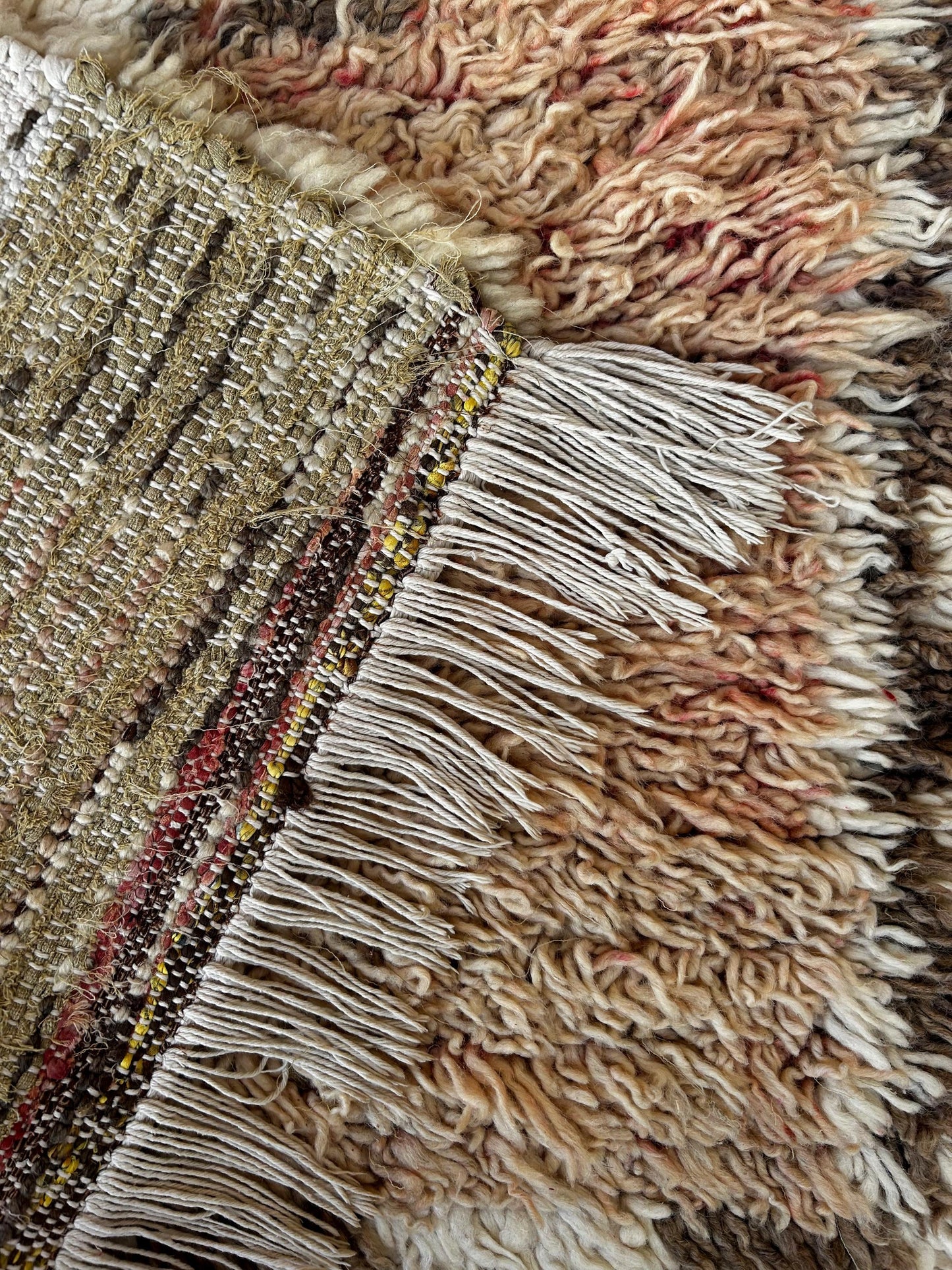 Vintage Boujad and Boucherouite Runner
