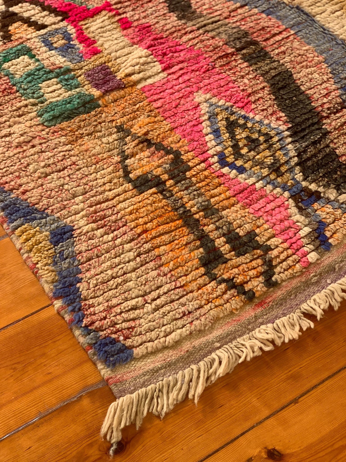 Multi-Coloured Boujad Rug; 283 x 174 cm