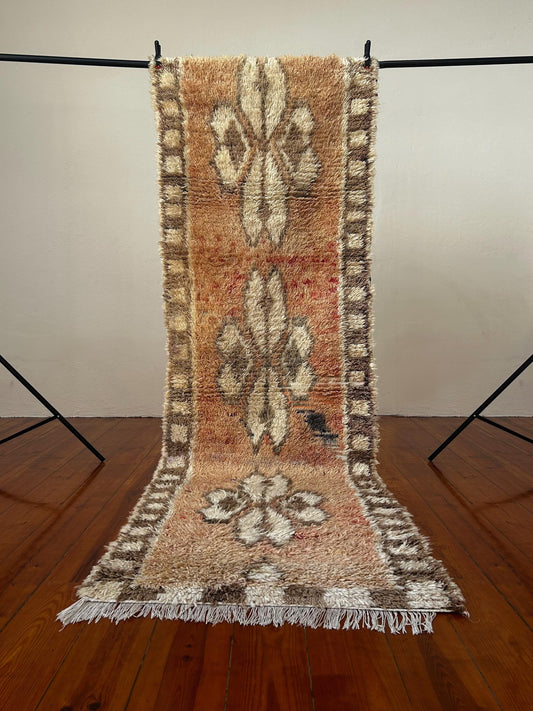 Vintage Boujad and Boucherouite Runner