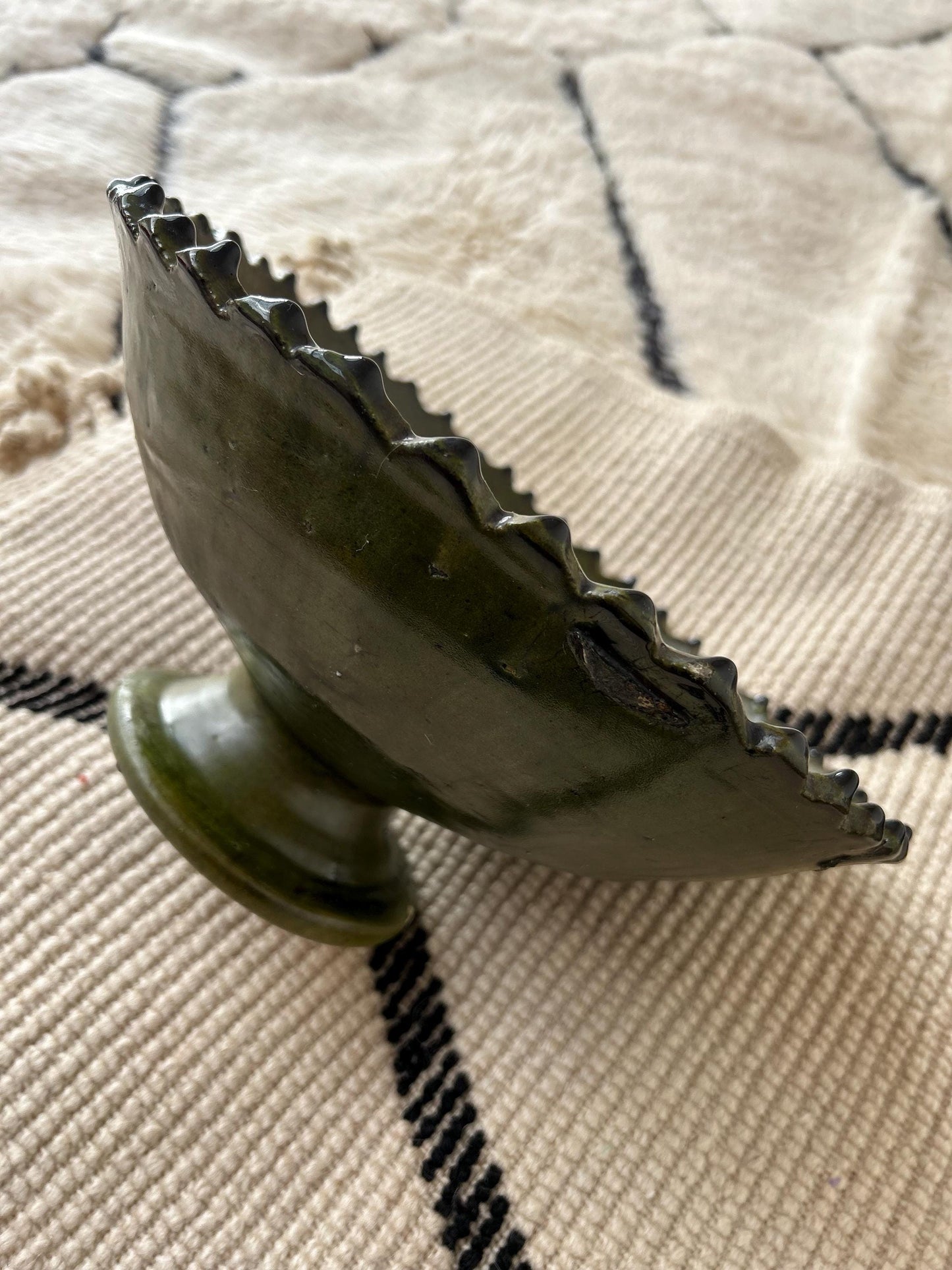 Tamegroute Green Ceramic Unquie Bowel