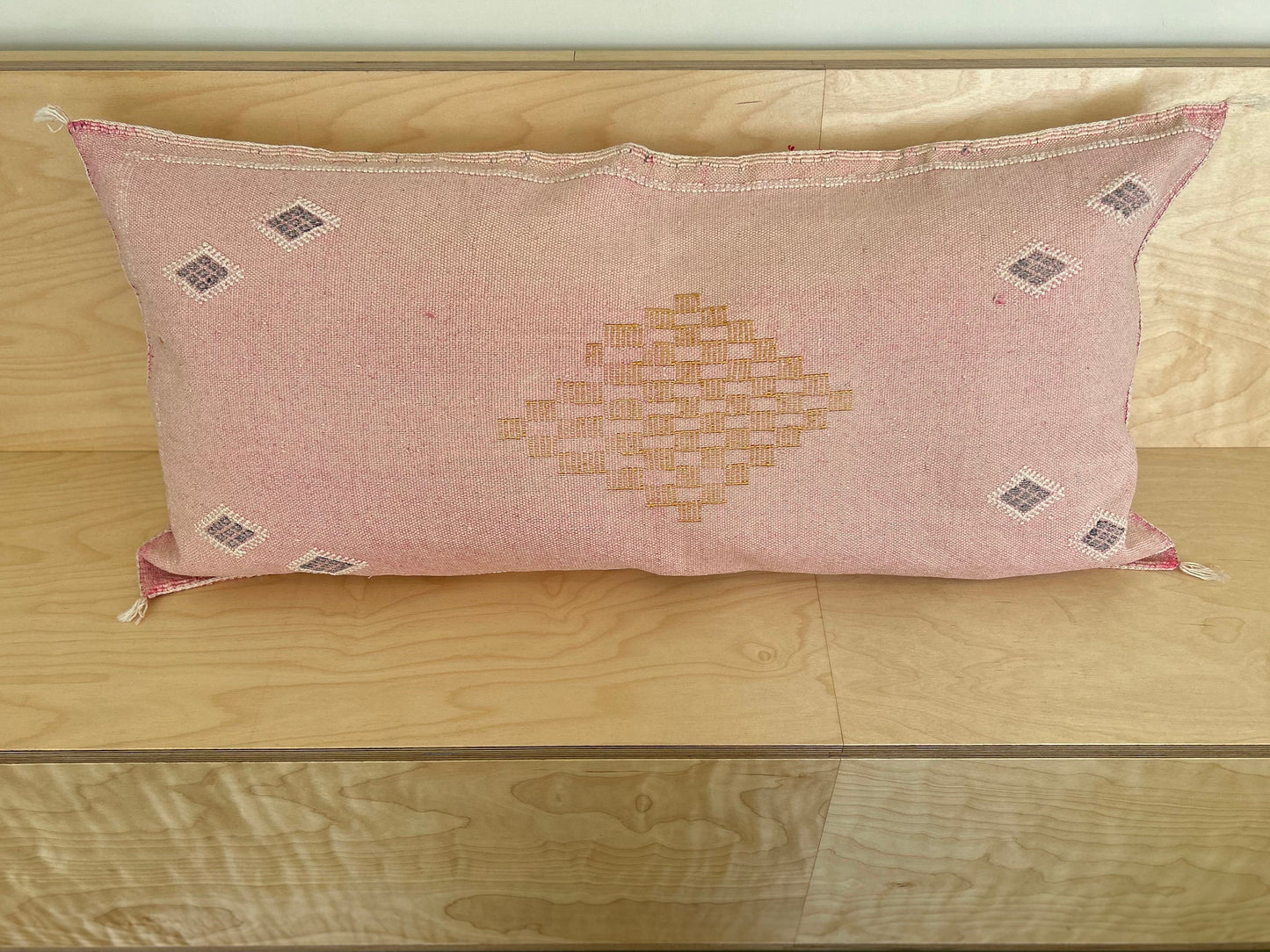 Desert Pink Large Cactus Silk Cushion Cover