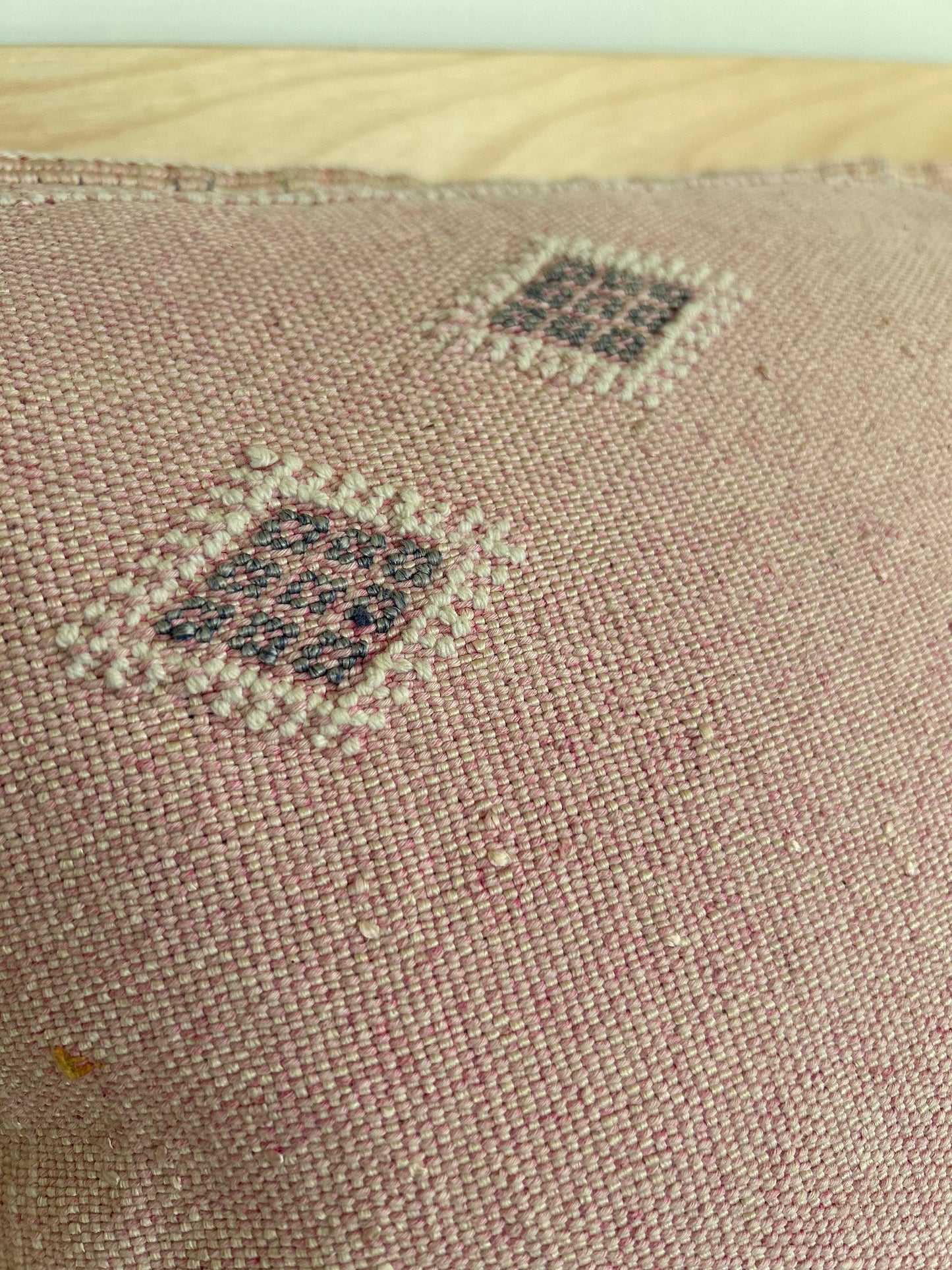Desert Pink Large Cactus Silk Cushion Cover
