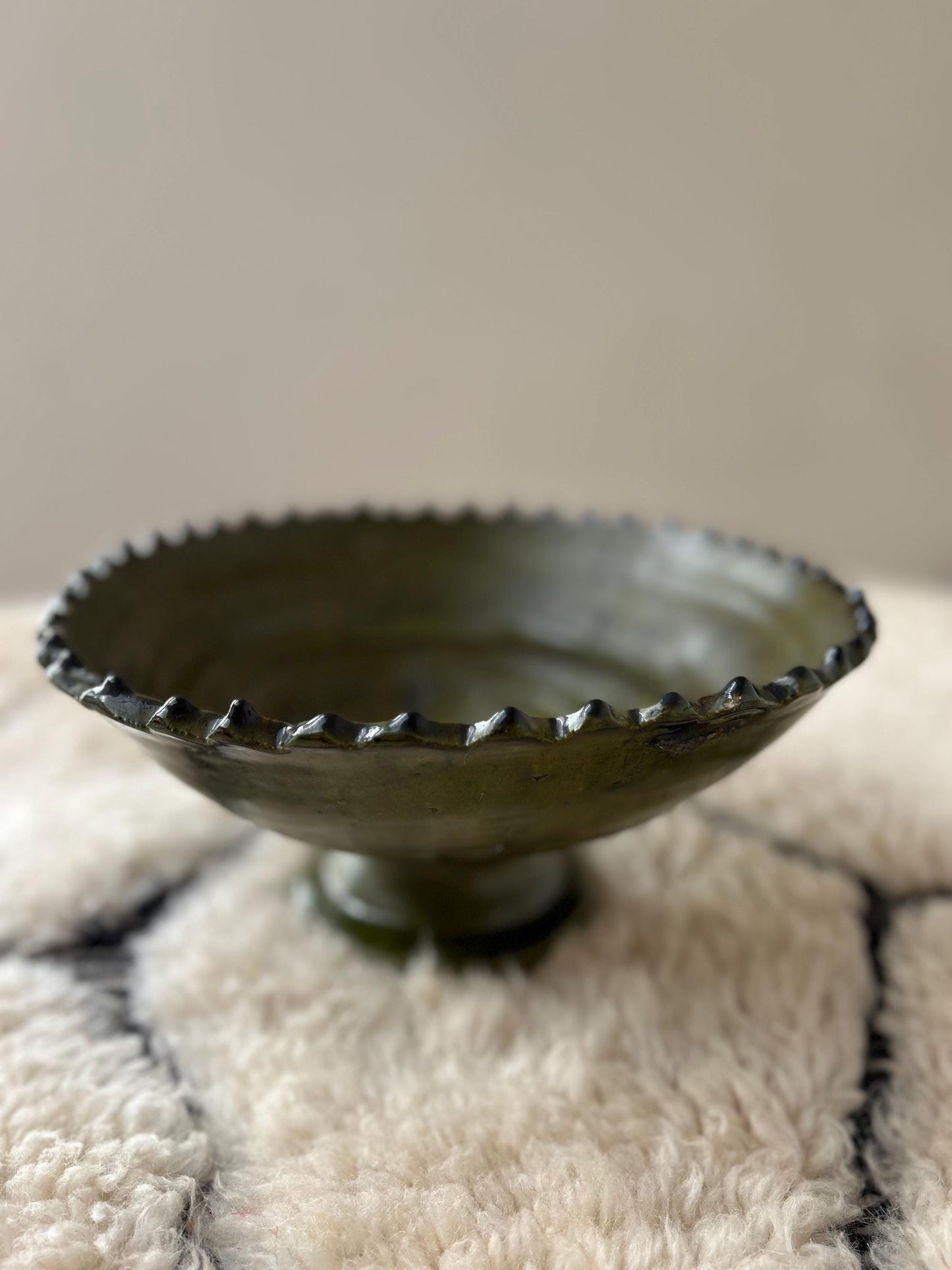 Tamegroute Green Ceramic Unquie Bowel