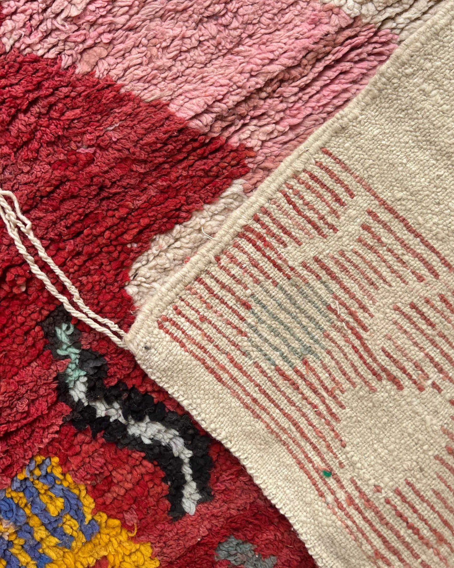 Red Boujad Moroccan Rug; 320 x 200 cm (Handmade Berber Carpet)