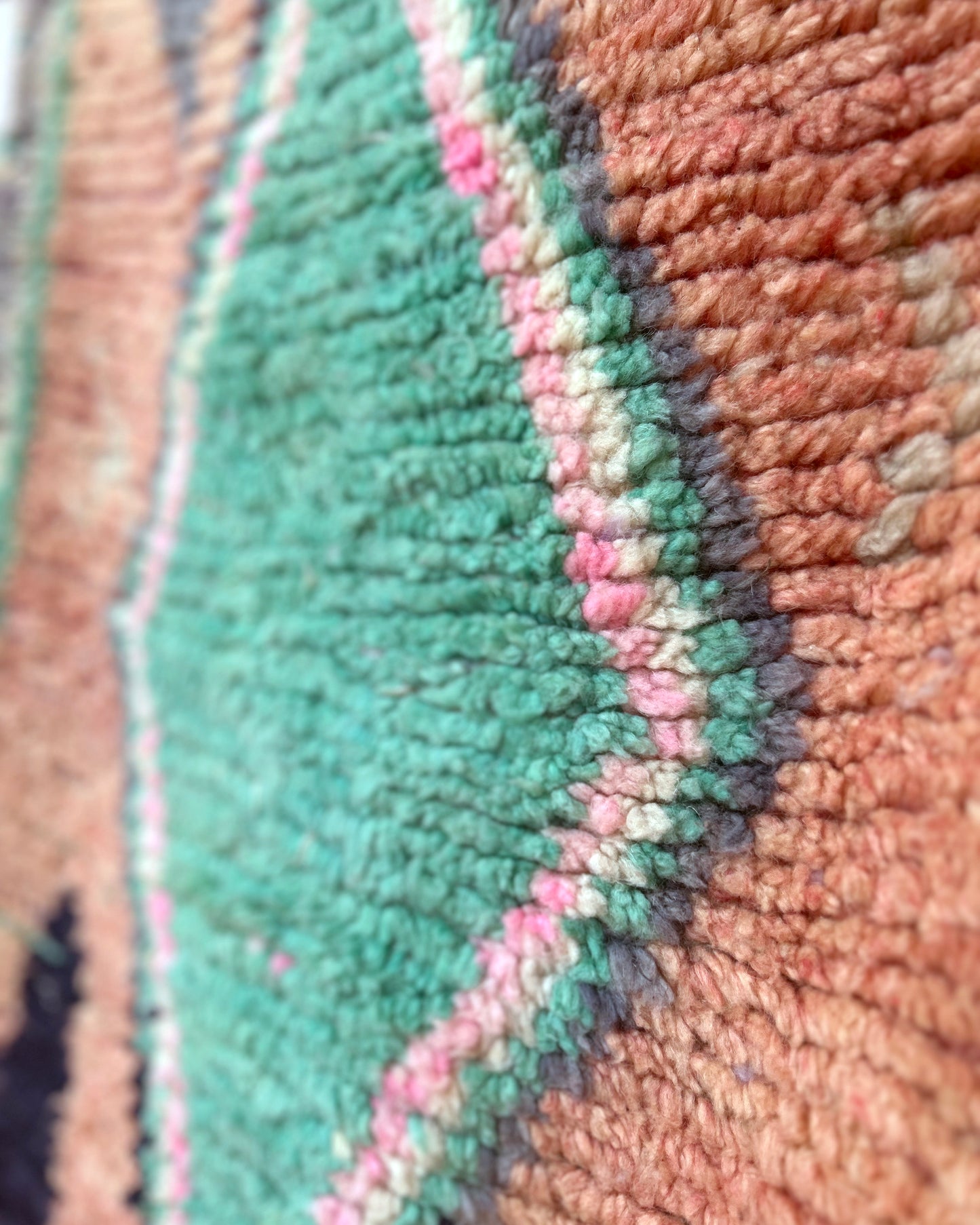 Diamond Boujad Runner; 300 x 76 cm (Moroccan Berber Carpet)