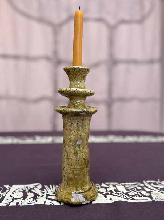 Tamegroute Green Ceramic Unquie Candle Stick