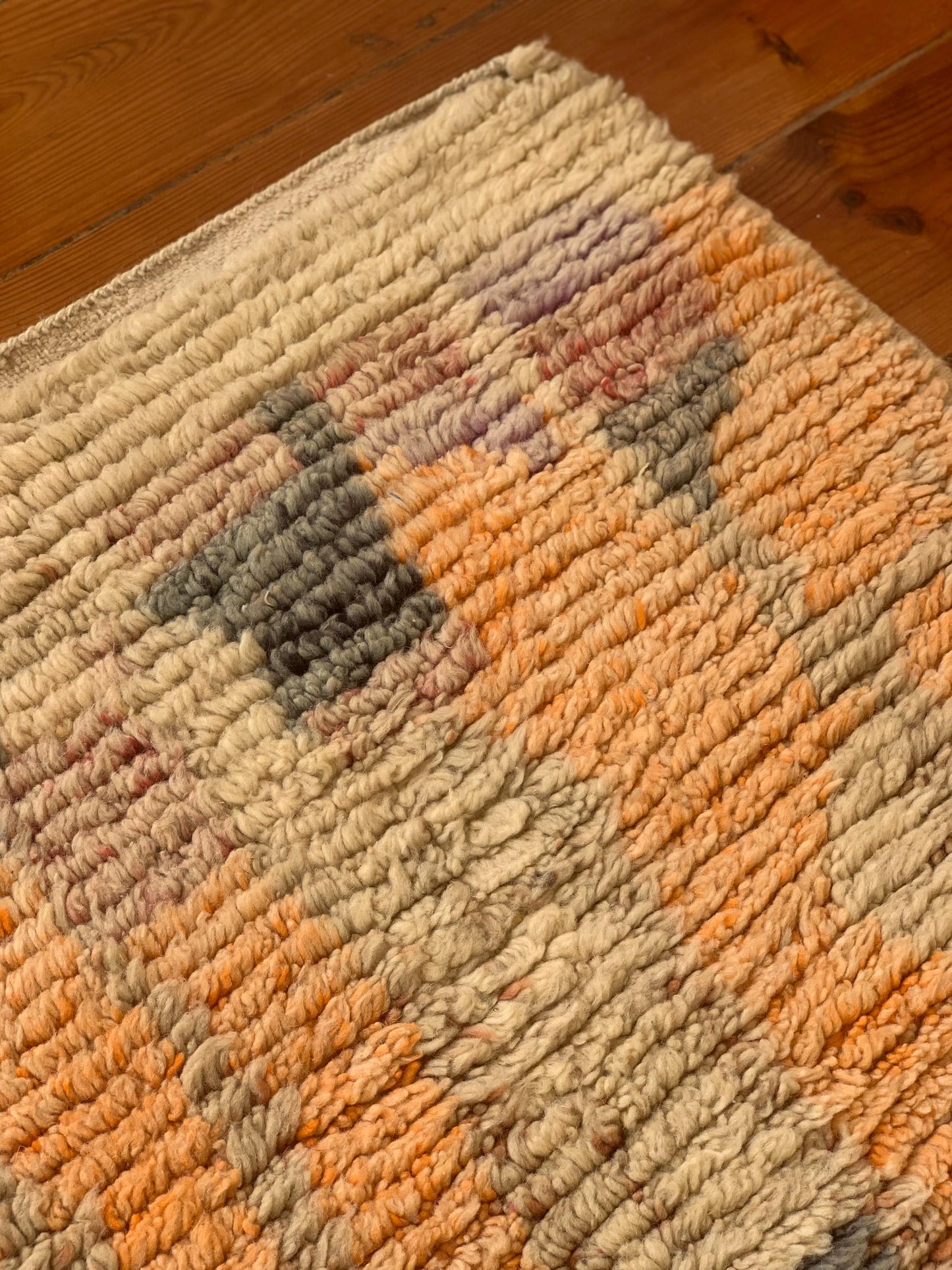 Orange Boujad Moroccan Handmade Rug, 300 x 200 cm