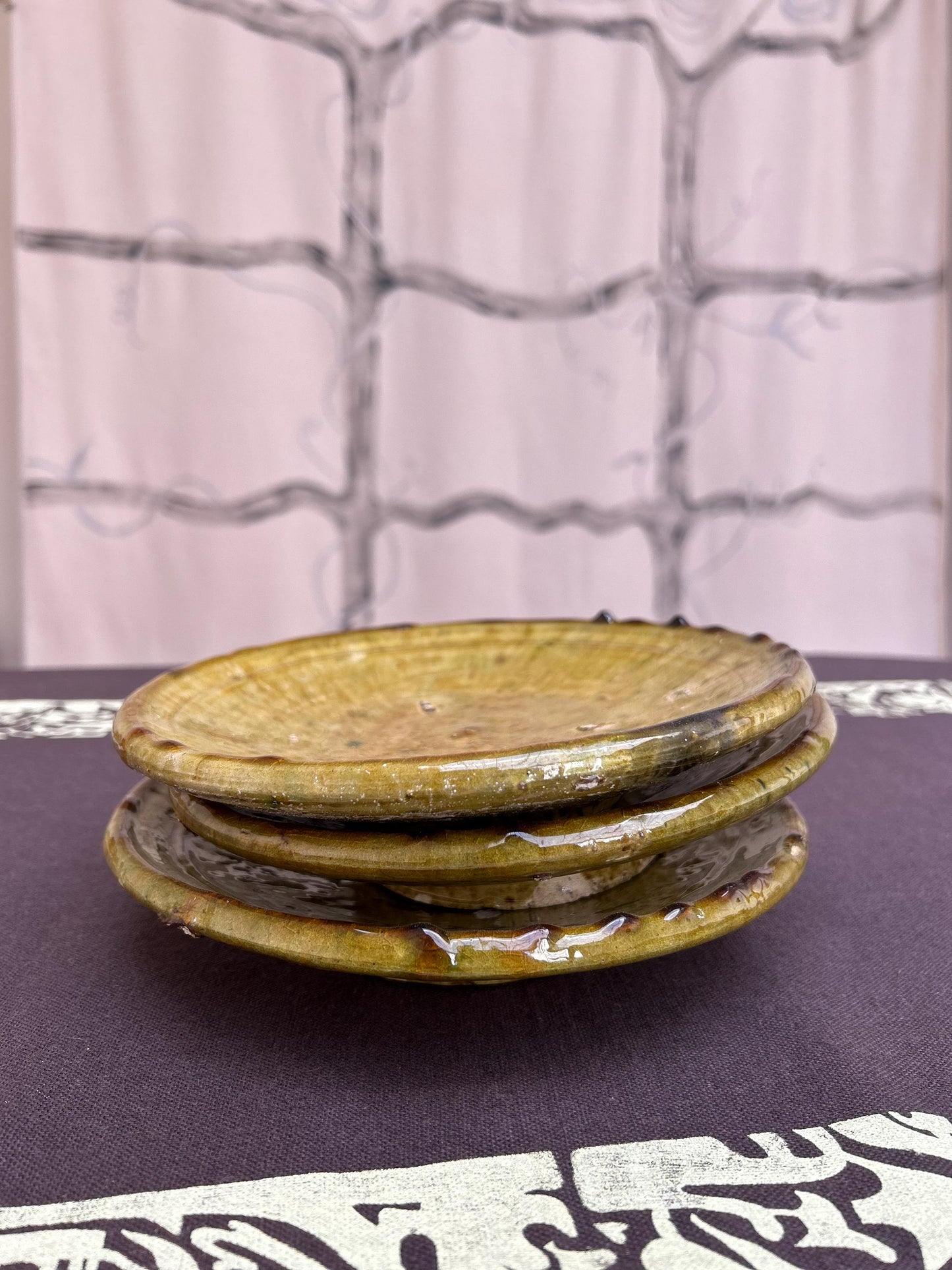 Tamegroute Green Ceramic Unquie Plate
