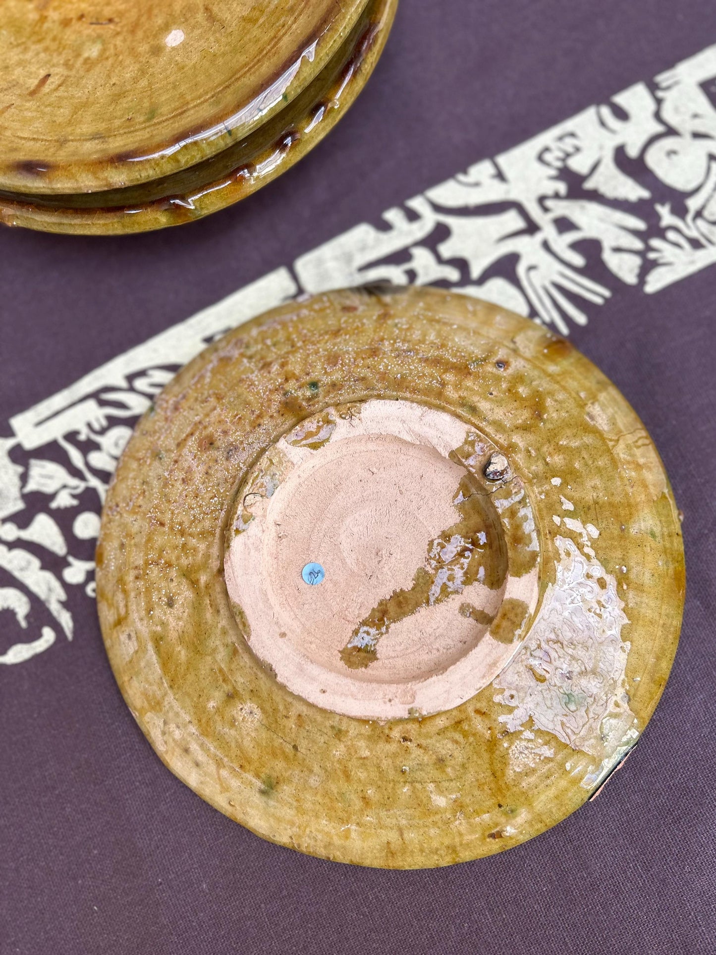 Tamegroute Green Ceramic Unquie Plate
