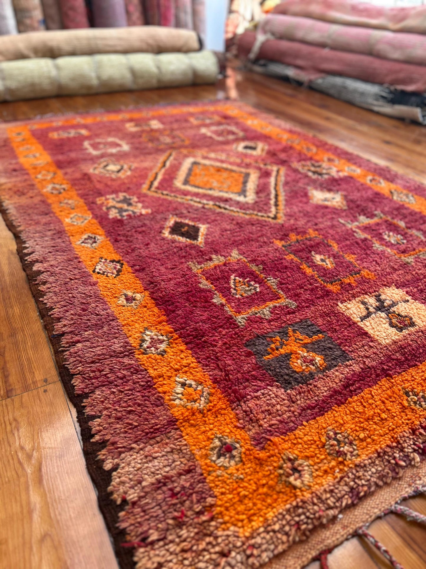 Beni Meguild Red Moroccan Rug