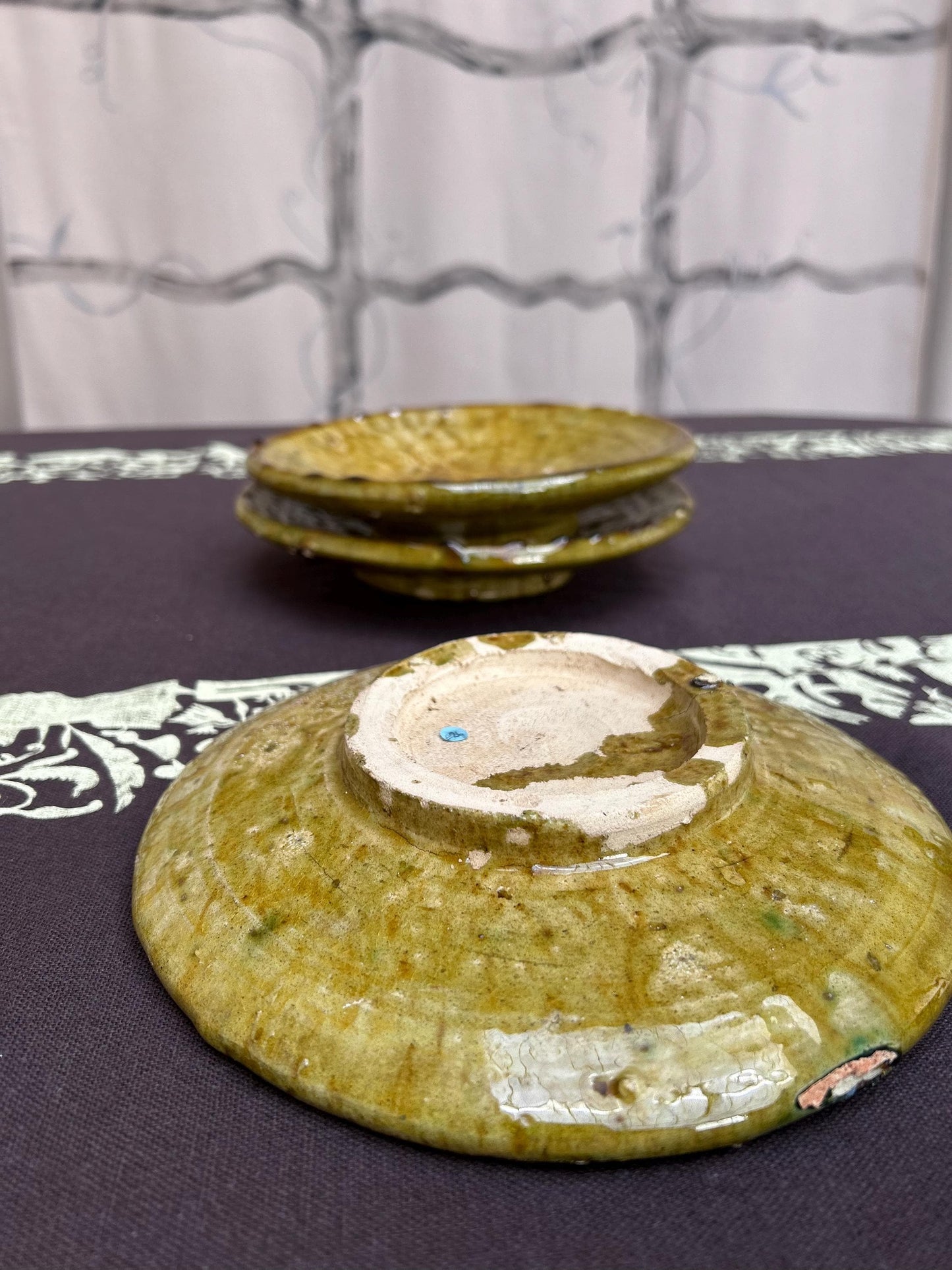 Tamegroute Green Ceramic Unquie Plate