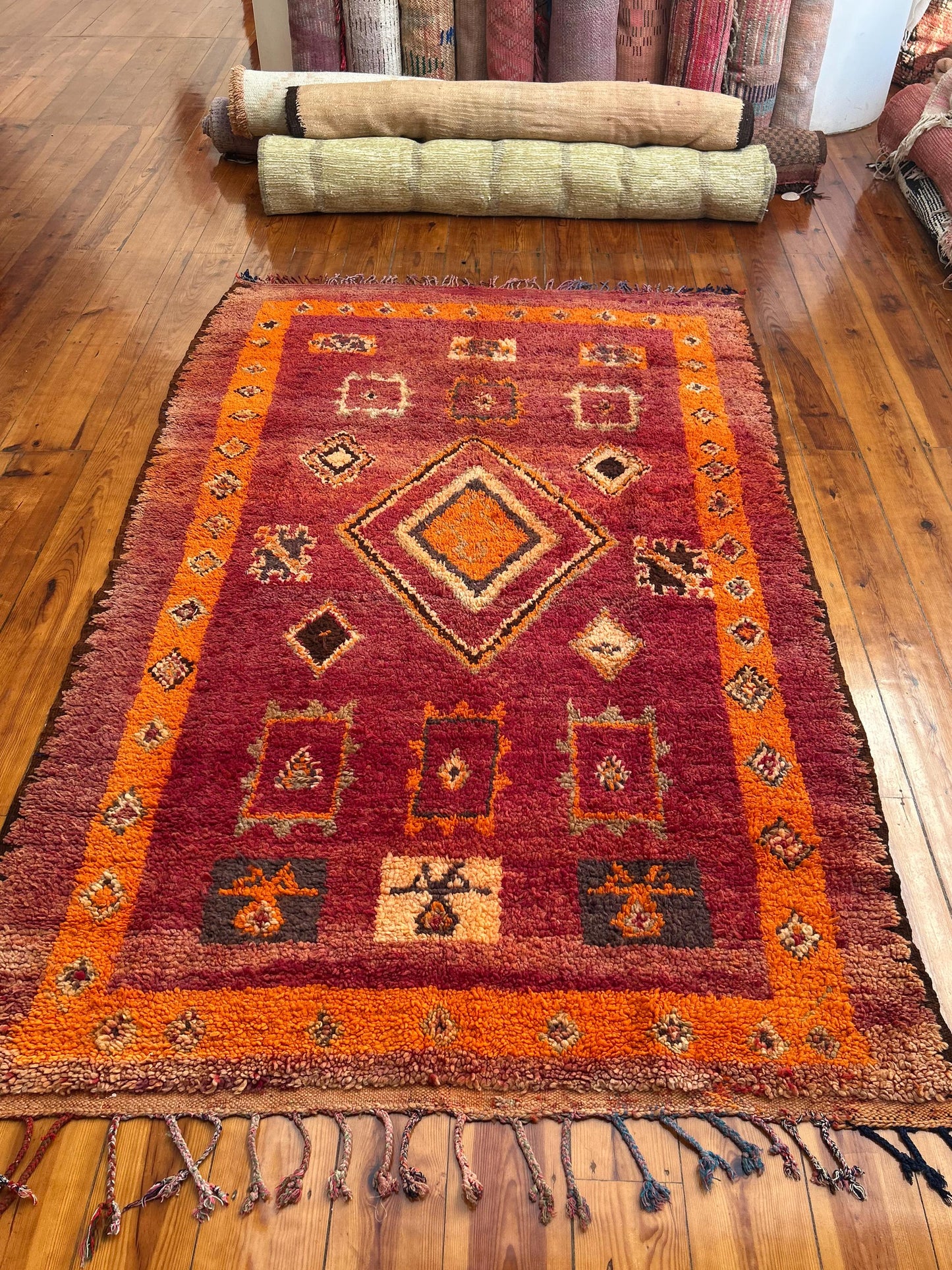 Beni Meguild Red Moroccan Rug