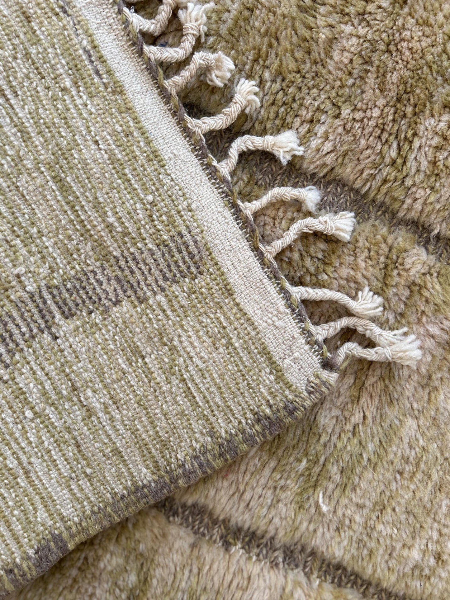Green Beni Mrirt Moroccan Rug